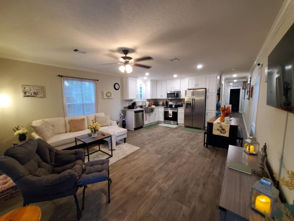 walking in from the front door