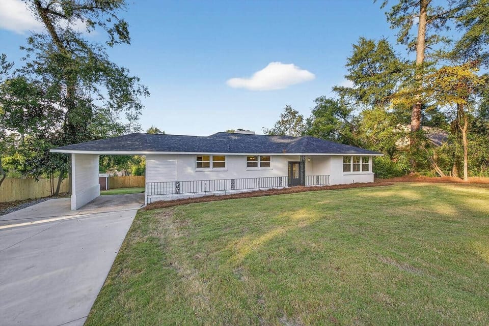 Easy parking with covered carport in a quiet Augusta neighborhood