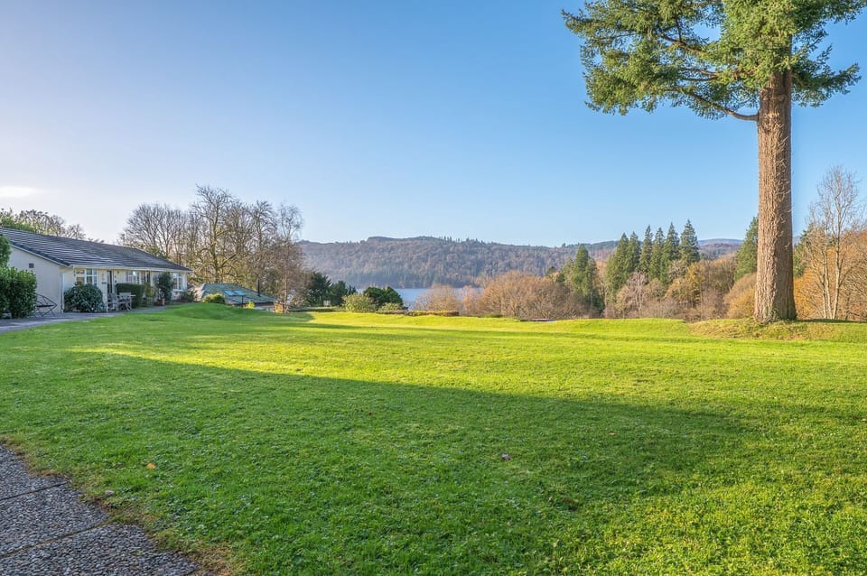 view of lake from Priory Cottages in Windermere