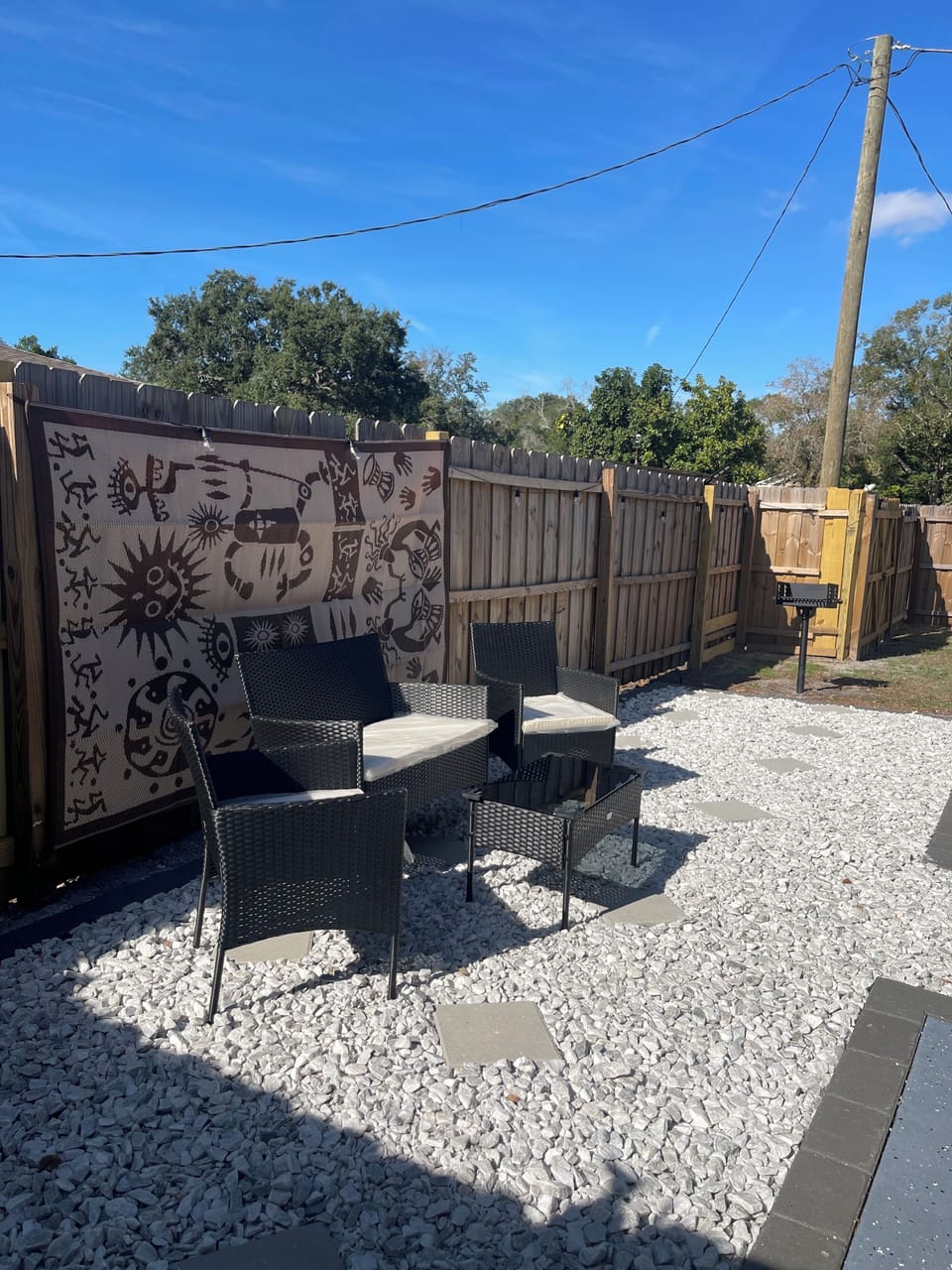 Outdoor Sitting Area, never sheared.