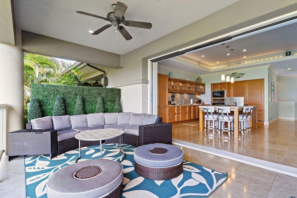 A spacious outdoor area ideal for lounging and enjoying the island atmosphere