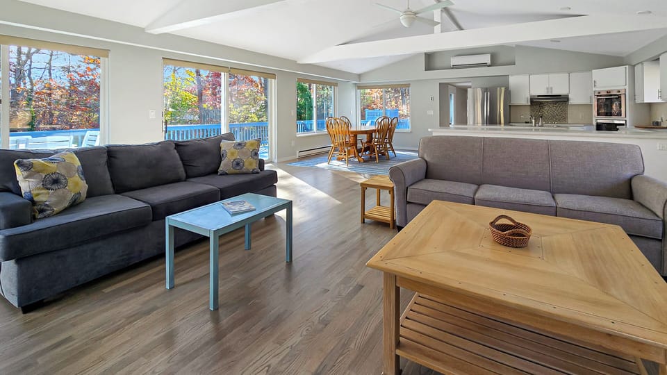 Living room has comfortable sofas 
