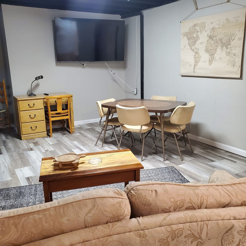Living, Dining a d TV room
