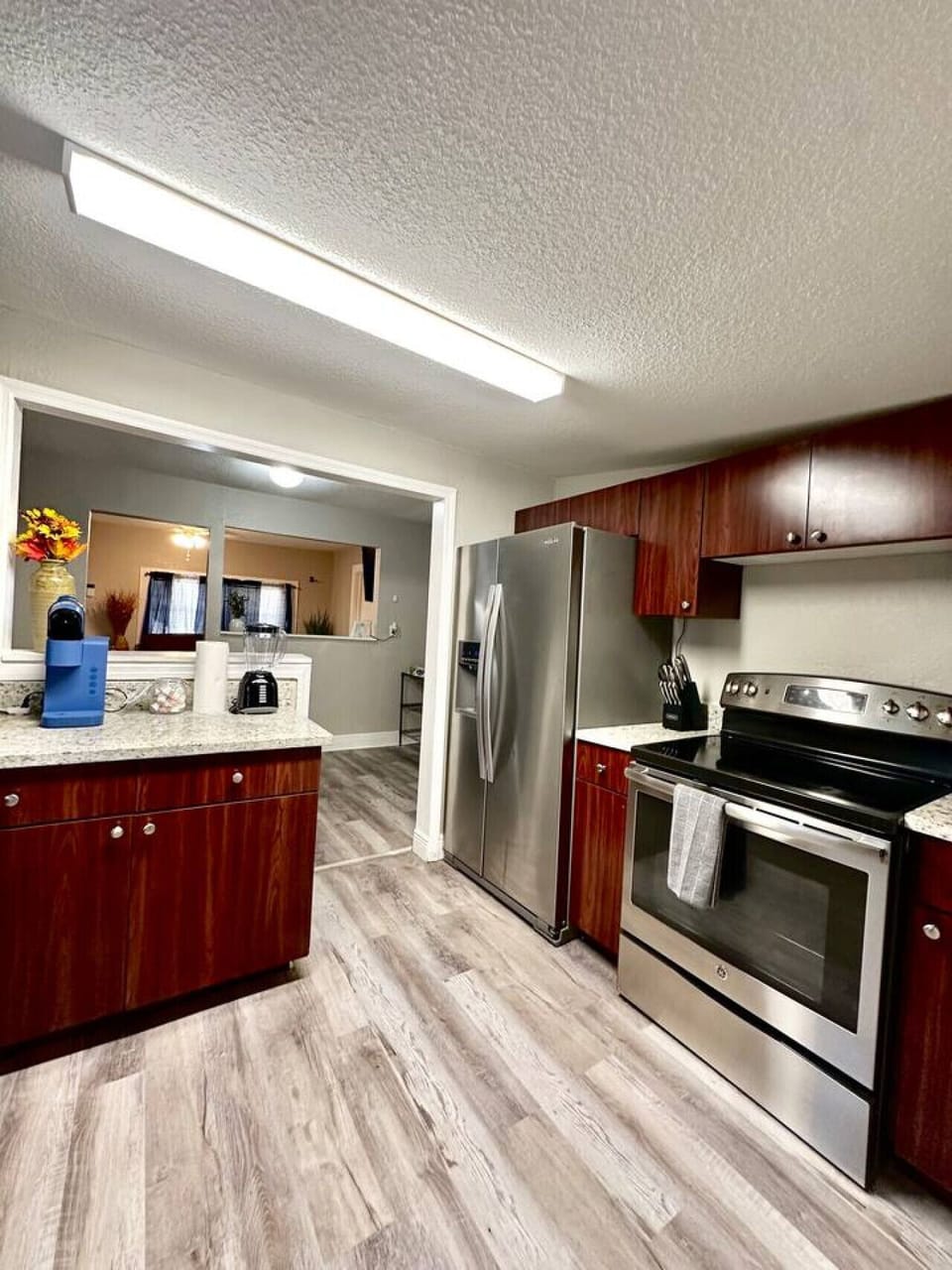 Create unforgettable meals in this beautifully designed, fully equipped kitchen. Gather your group to savor delightful dining experiences in the elegant dining area.