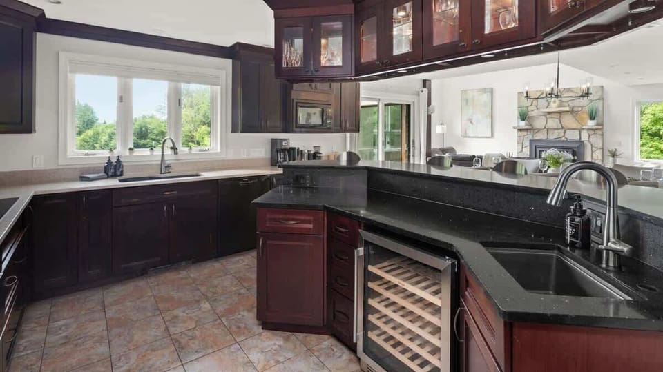 Upper level fully stocked kitchen