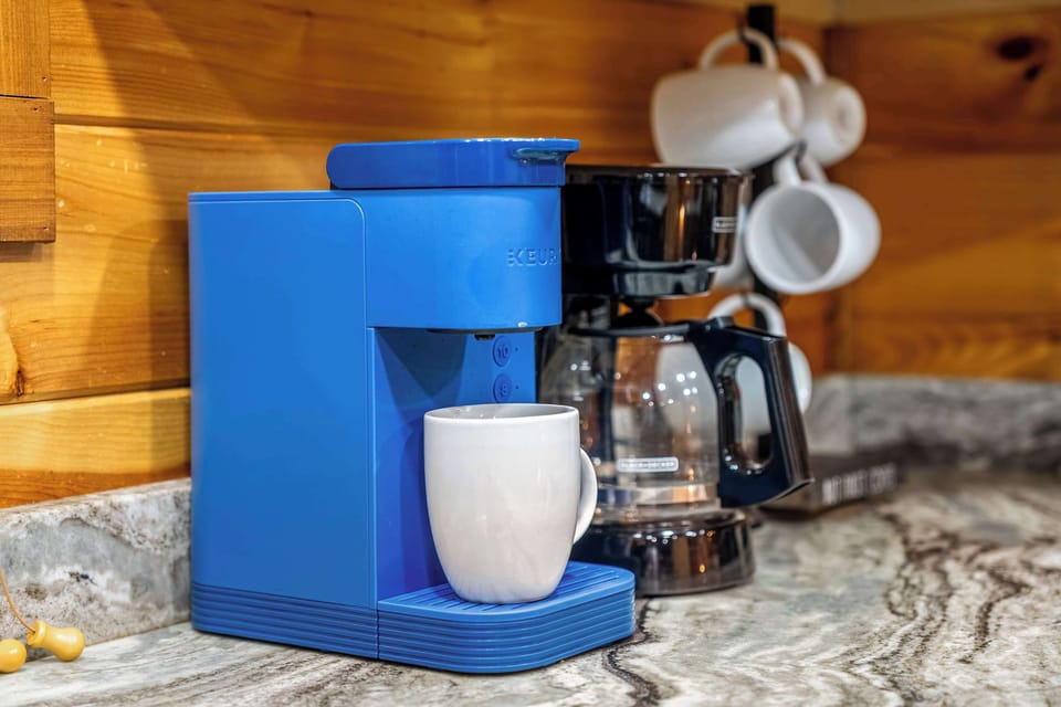 Start your day with a fresh cup right in the cabin.