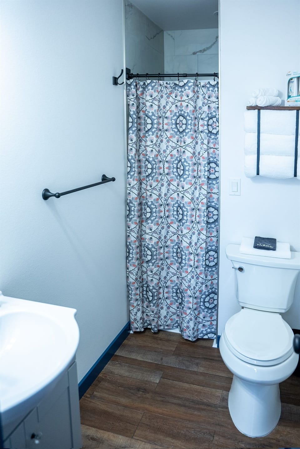 Personal Bathroom with shower and sink
