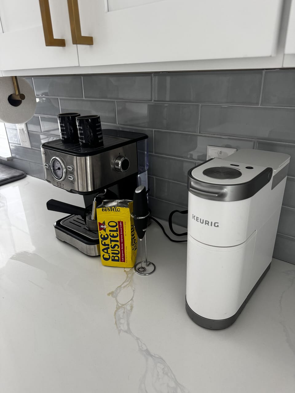 Espresso machine with Keurig