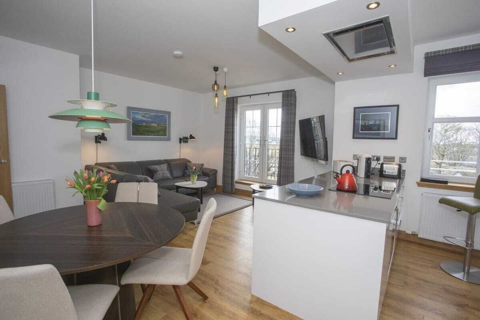 Living room and kitchen
