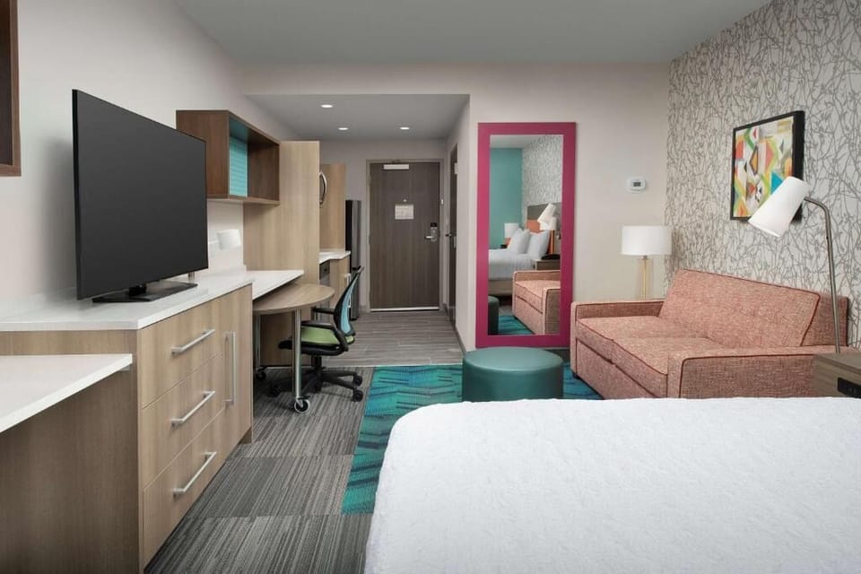 Bedroom. Interior and views may vary based on location and availability