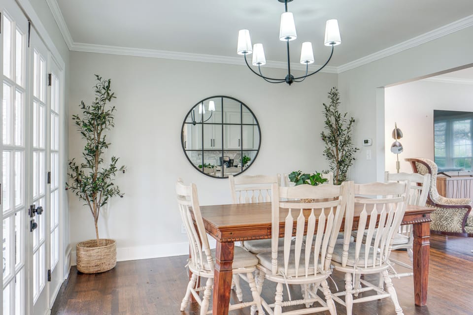 Dining Area | Dishware & Flatware | 1st Floor