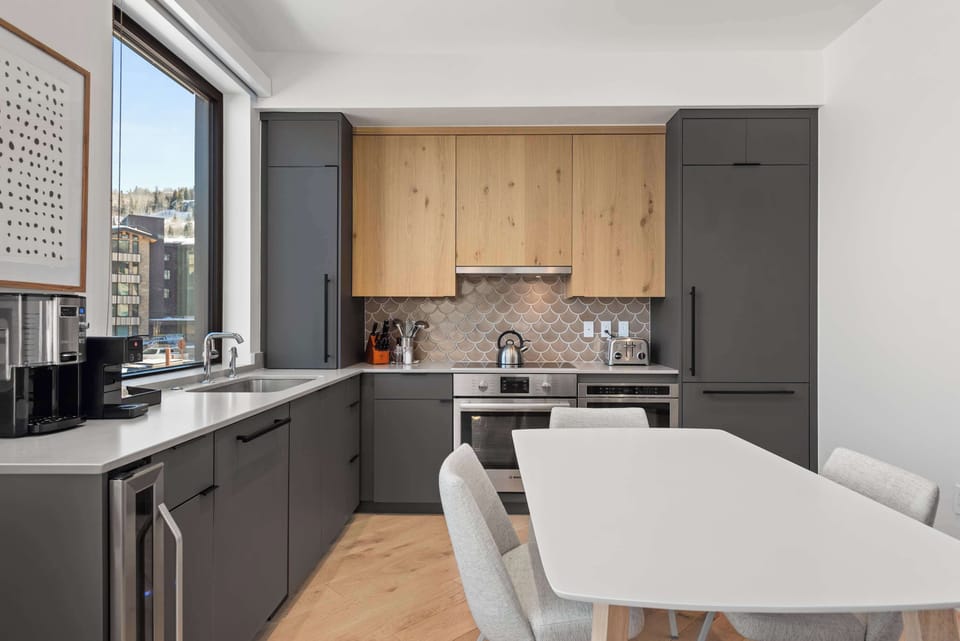 Dining and kitchen
