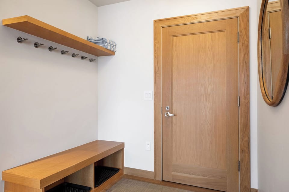 Welcoming entry with space to store coats, boots, and gear after a day on the mountain