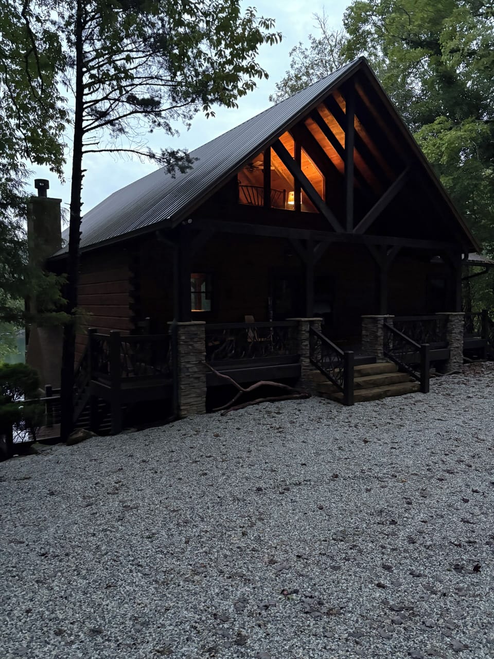 Front View of the Lake House