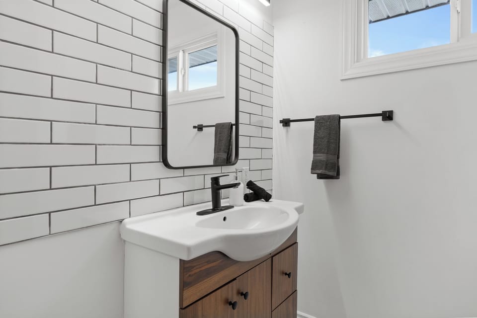 Sleek design, spotless finish small space, big style.