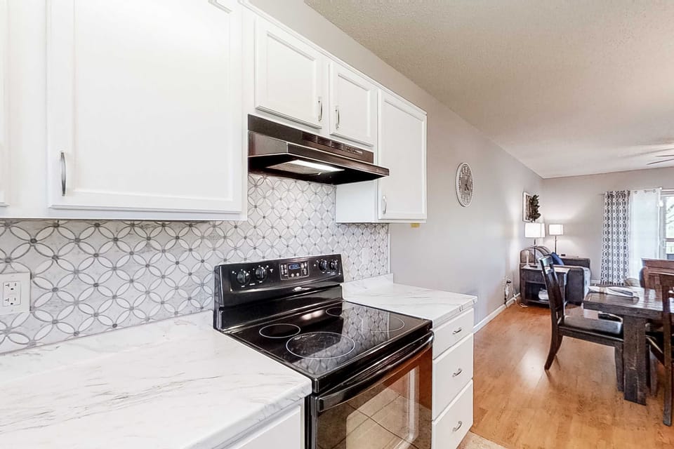 Modern appliances and stylish finishes await your culinary adventures!