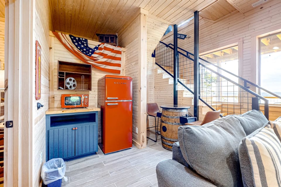 Charming Retreat, retro vibes blend with modern comfort in this vibrant kitchen nook!