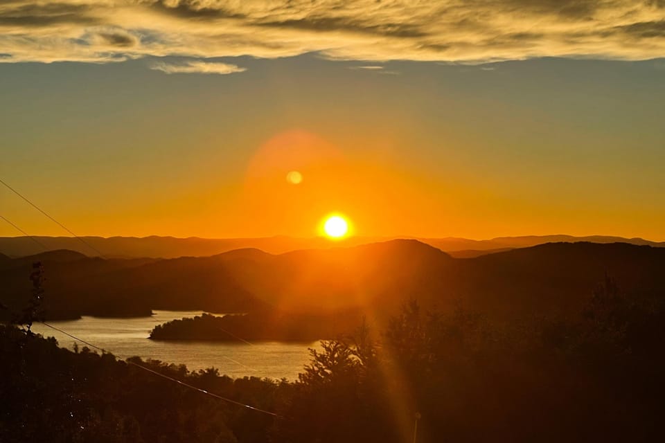 Sunset view awaits. And, experience breathtaking sunsets over tranquil waters and rolling hills in Maynardville!