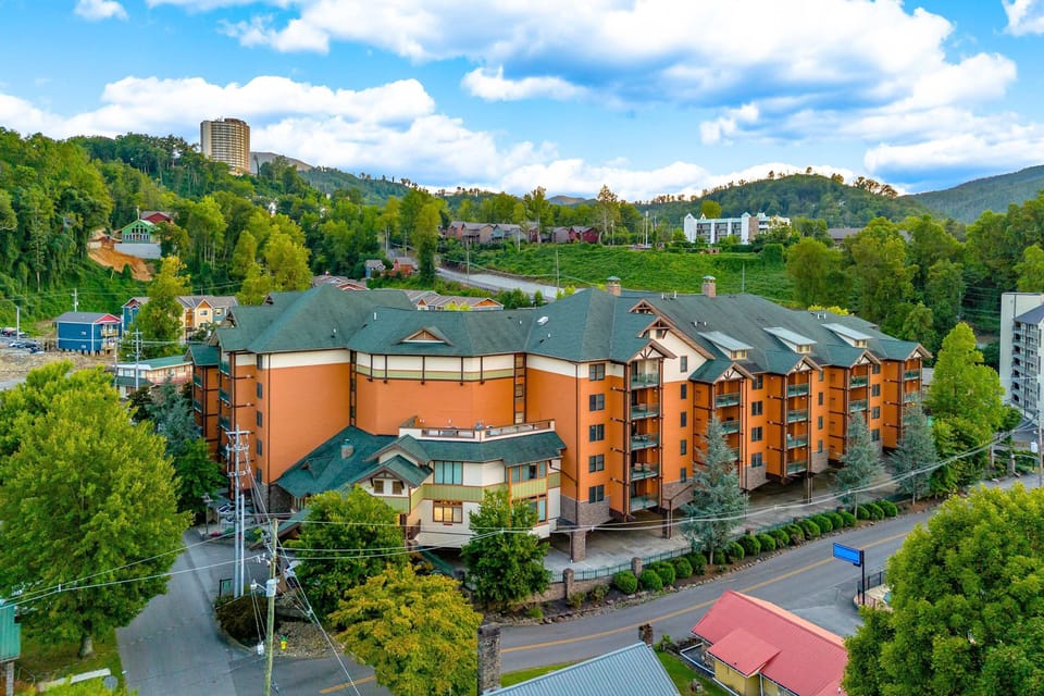 Stunning mountain views surround this charming lodging in vibrant Gatlinburg!