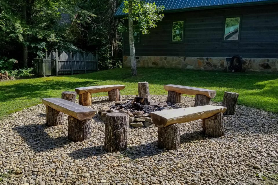 Gather around the rustic fire pit for stories and s'mores under the stars!