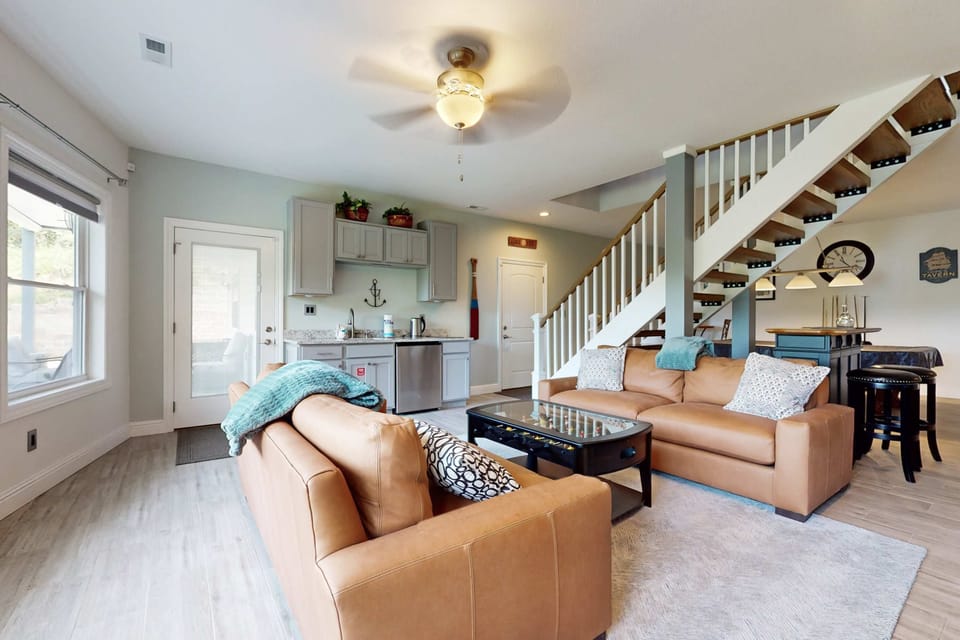 Streamlined comfort with stylish decor, perfect for unwinding after your adventures!