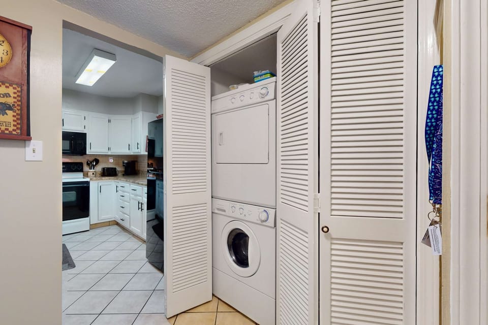 Modern appliances tucked away for convenience and efficiency during your stay!