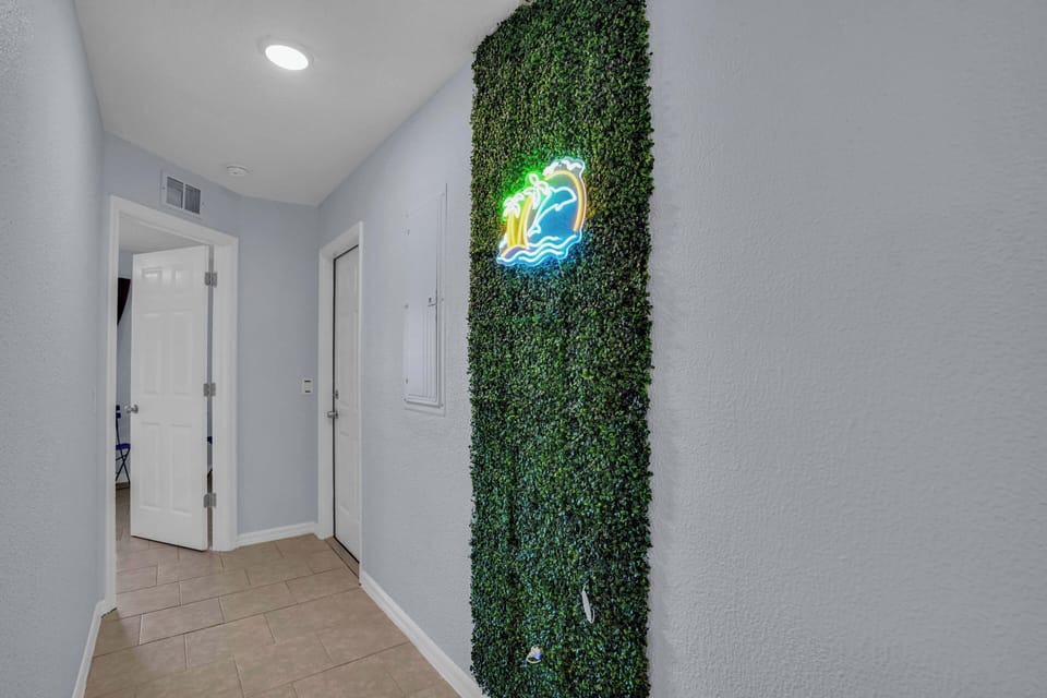 Neon Lighting Feature gives off the perfect mood lighting, screaming vacation!