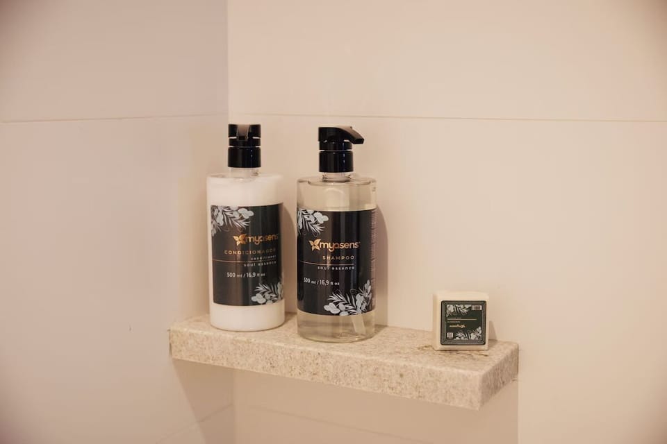 Indulge with premium bath amenities for a spa-like refresh.