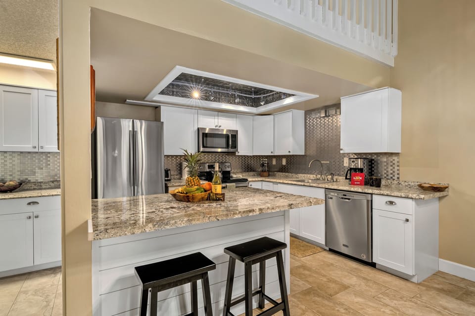 Remodeled and fully stocked kitchen