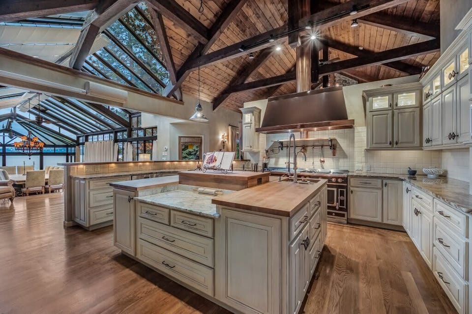 Cook in this fully appointed kitchen with views