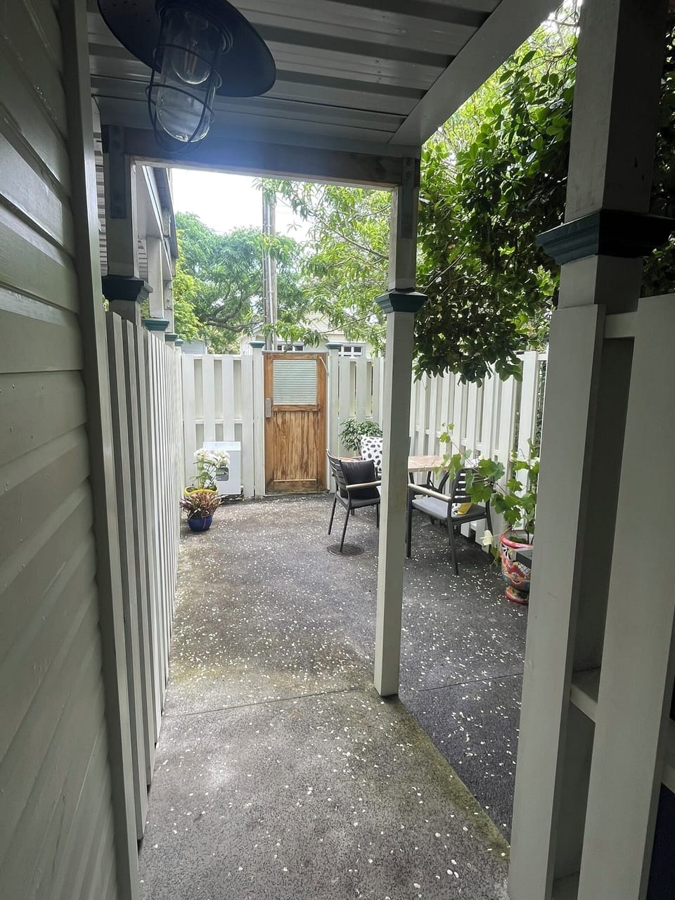 Entry to studio