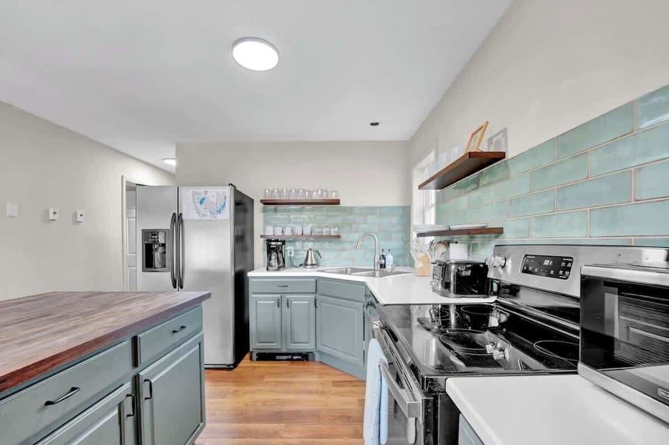 Fully Stocked Modern Kitchen with Stainless Appliances