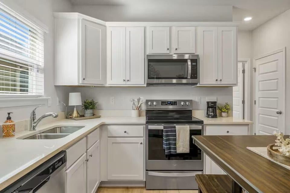 Full kitchen located in in-law suite.