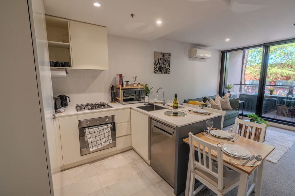 Cook up a feast in the fully equipped kitchen with quality appliances.