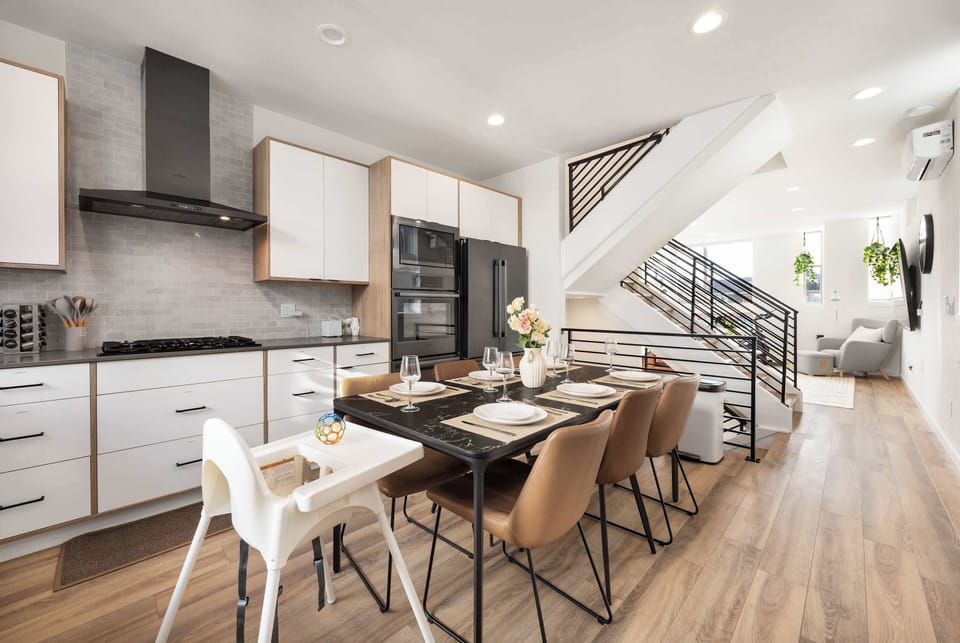 Open-concept kitchen and dining space designed for easy family meals and gatherings.