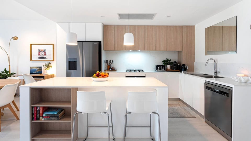 Sunrise Ocean View | Kitchen | Dining area | Coffee Nespresso Machine | Workspace | WIFI | Air conditioning 