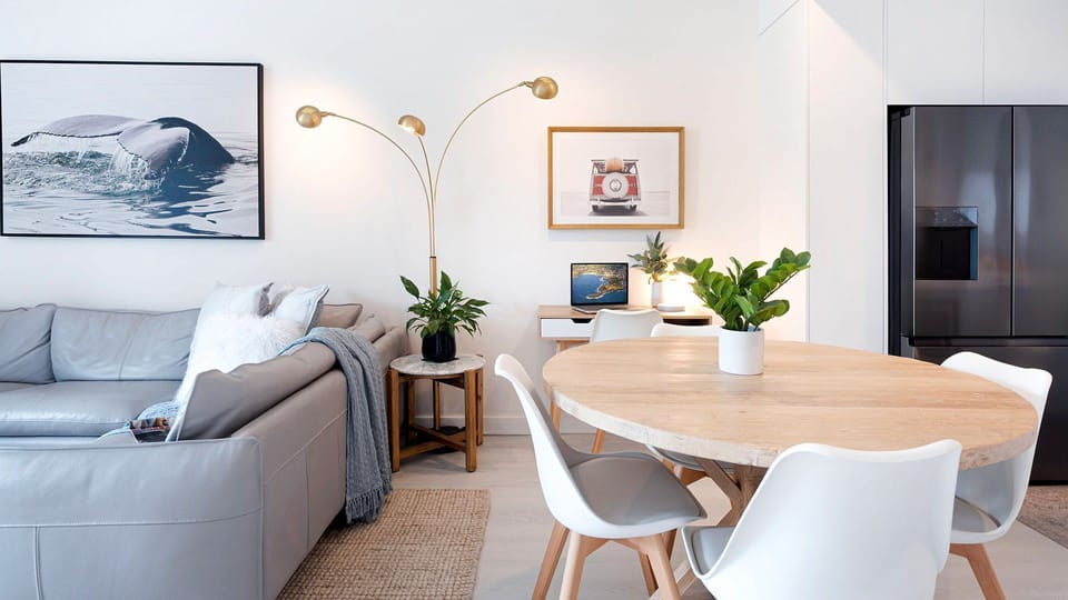 Sunrise Ocean View | Open plan dining area | living space | Workspace