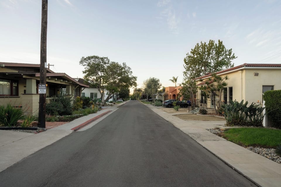 The street is cozy, cute and quiet.