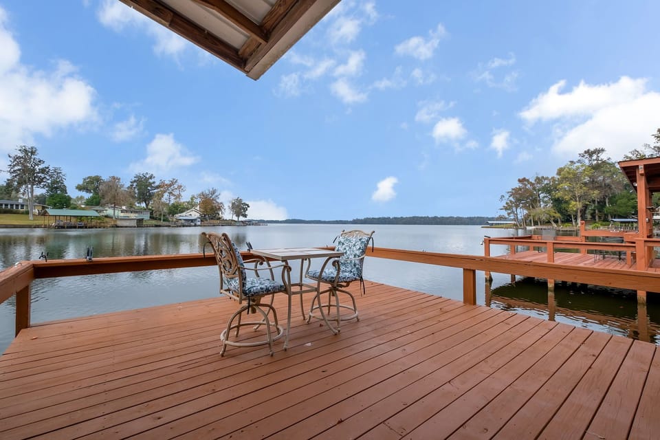 View toward lake from dock