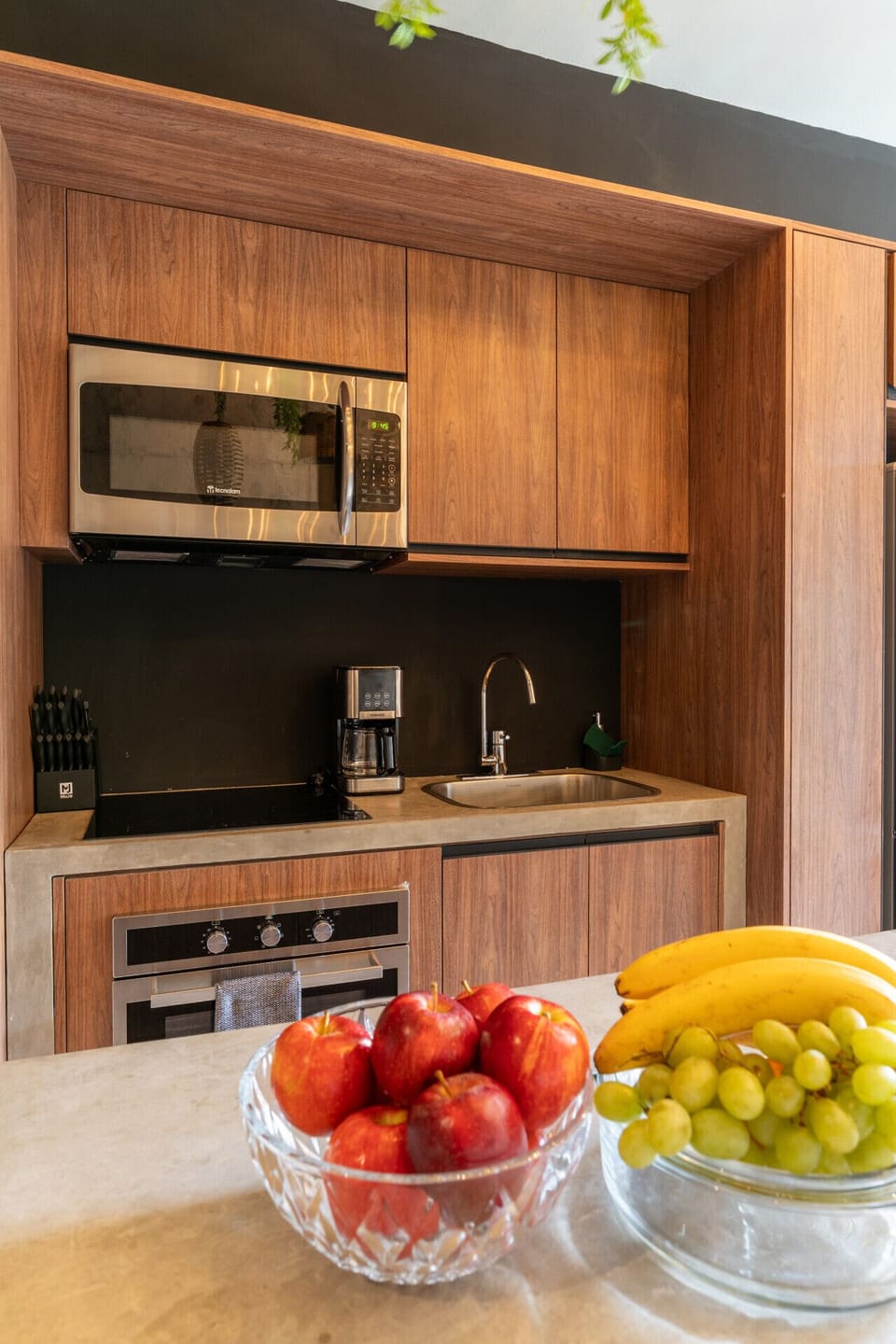 Enjoy the convenience of a stylish kitchenette featuring modern appliances, ample storage, and everything you need for effortless dining during your stay.