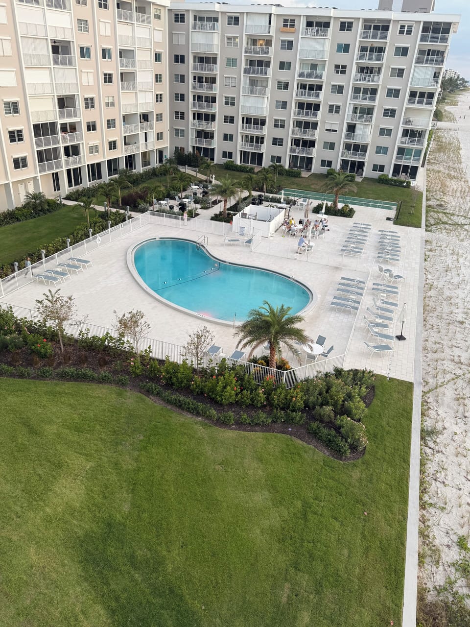 Pool, lounge and grilling area