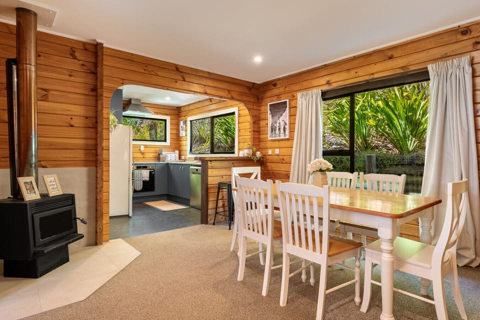 Dining table with seating for six