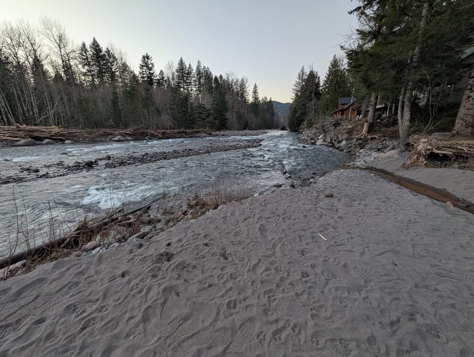 Neighborhood beach on the Sandy River