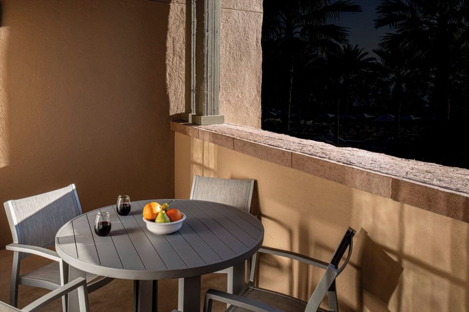 Furnished balcony