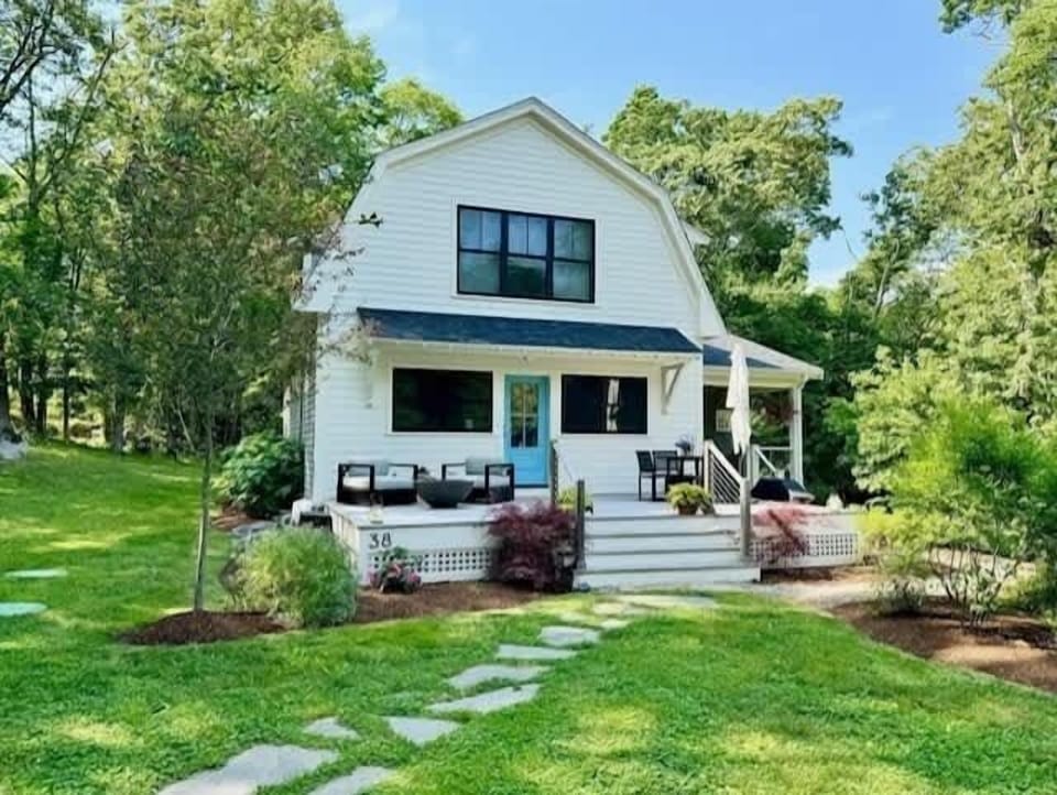 Porch perfect for morning coffee and evening stargazing