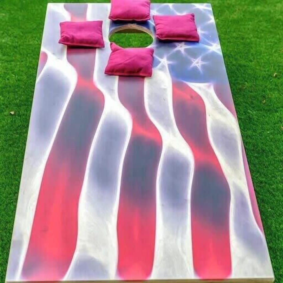 Challenge your crew to a classic cornhole match