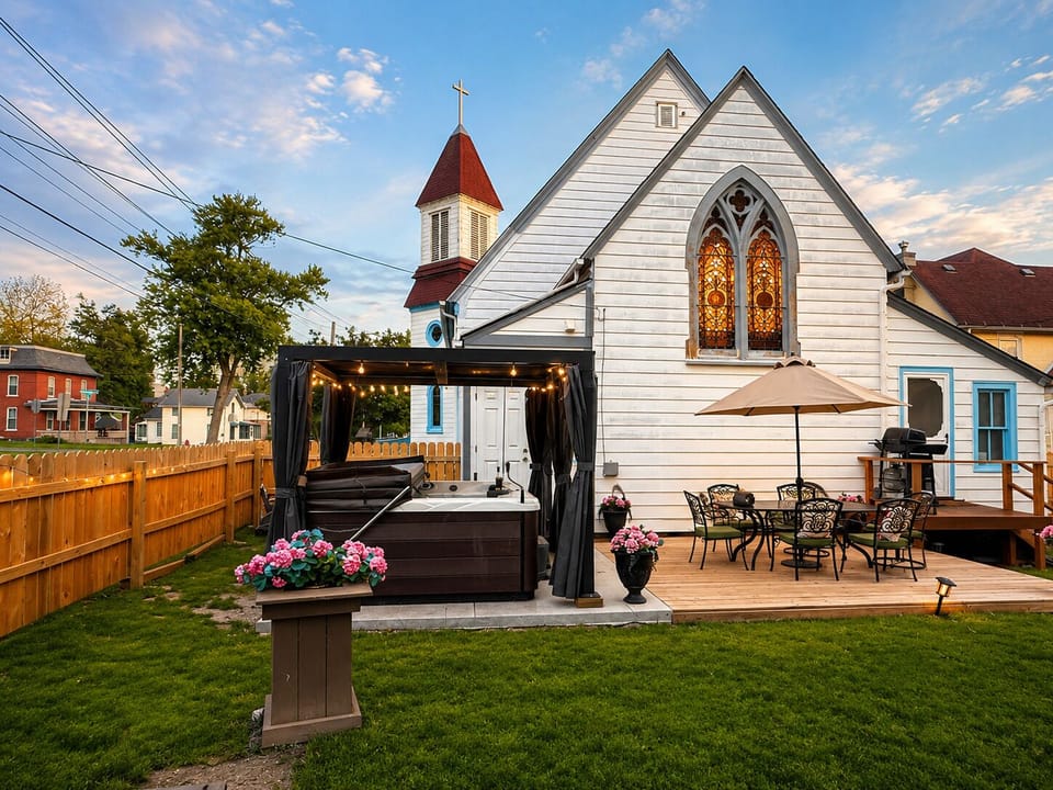 Private Backyard: A secluded area for relaxing or gathering.