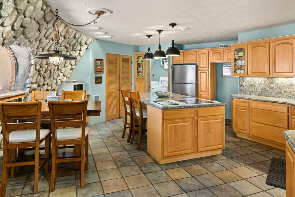 Fully stocked kitchen with everything you need to prepare a meal