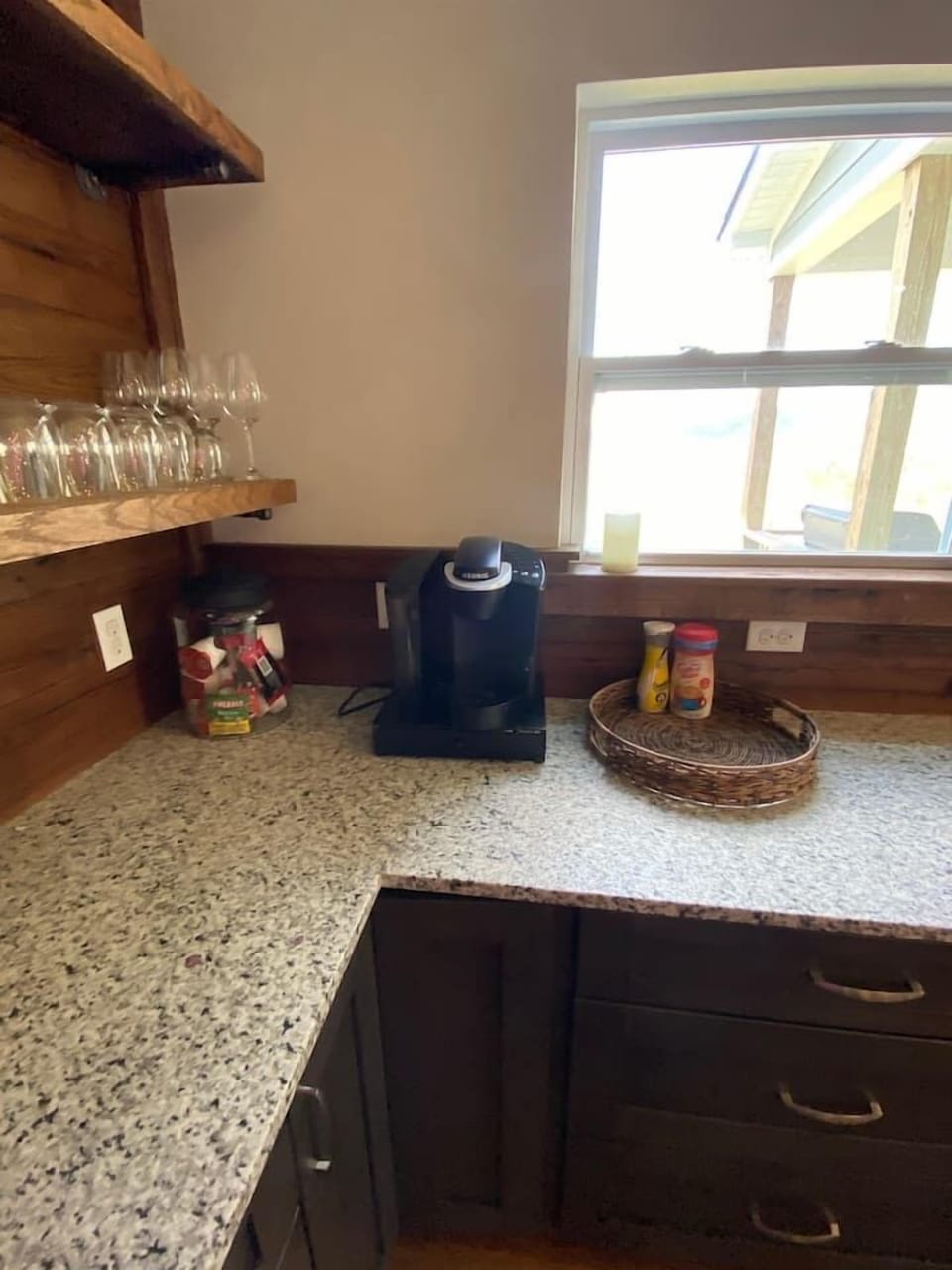 Coffee maker for your morning brew. You will have to bring your own coffee pods as they are not provided.