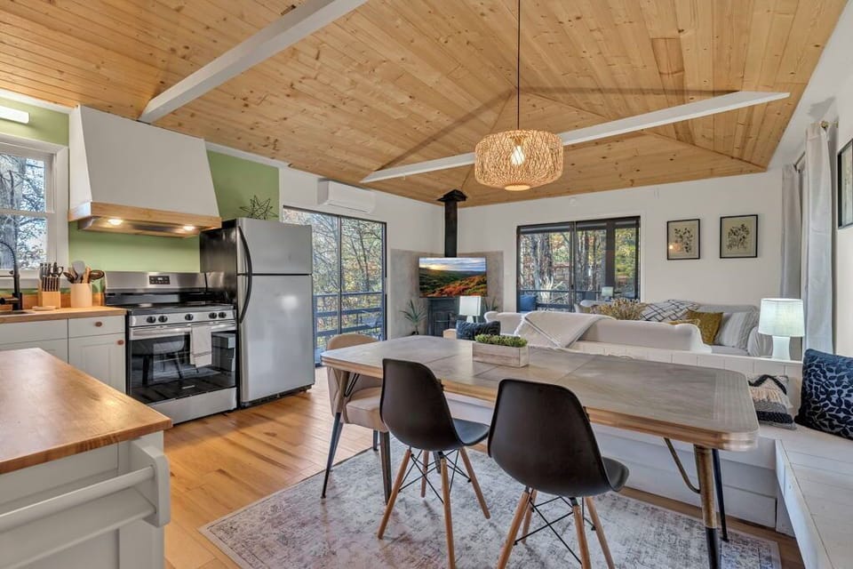Upstairs:  Dining Room/kitchen/living room/balconies.